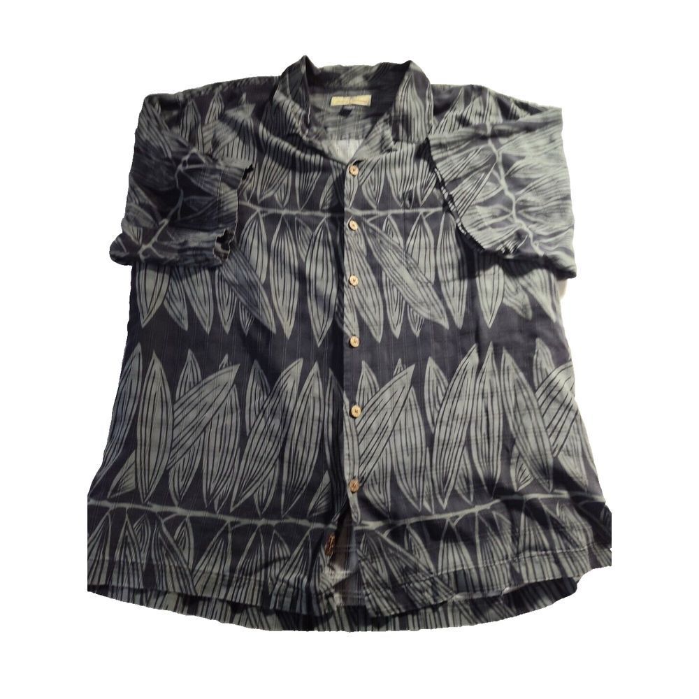 Tommy Bahama Relax Shirt Mens Extra Large Button Up Silk Hawaiian Camp 675
